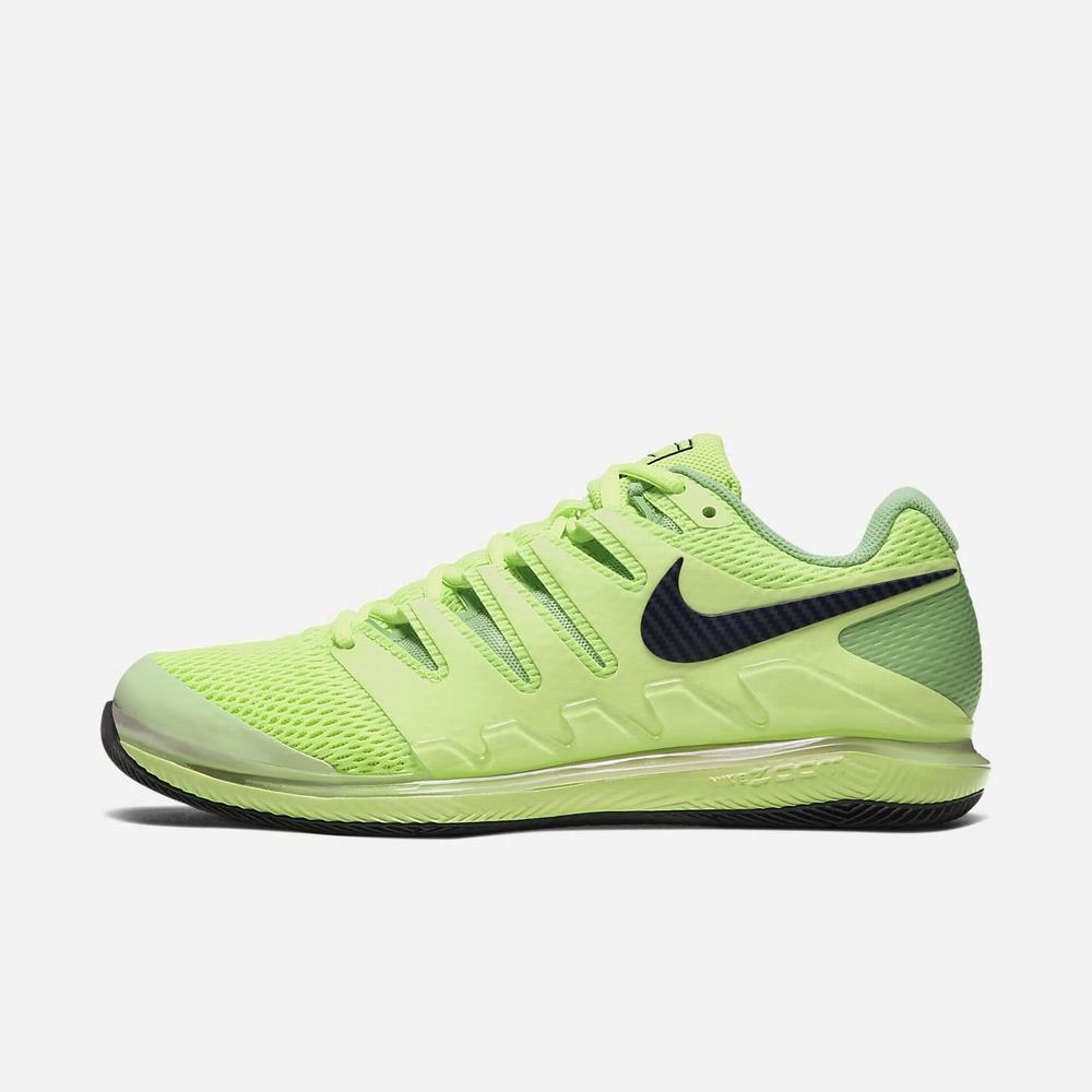 Chaussure De Tennis Nike NikeCourt Air Zoom Vapor X Vert 7298-435 Ghost Green/Barely Volt/Aphid Green/Blackened Blue Homme | MKH-48627012